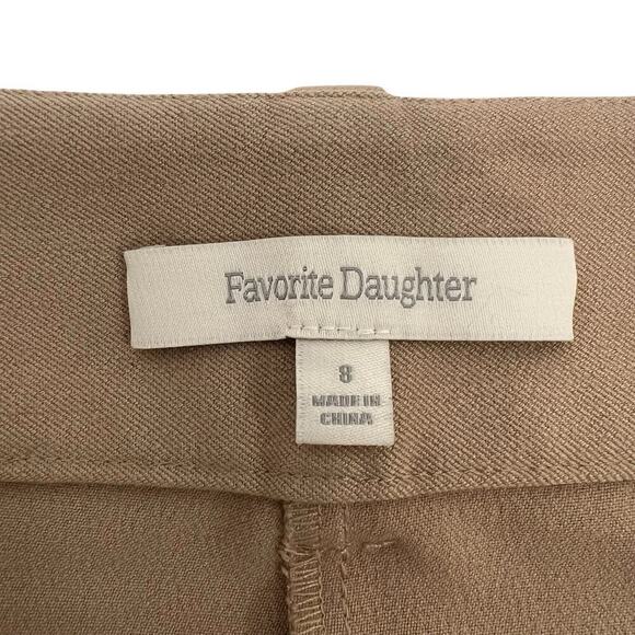 Favorite Daughter The Favorite Pant Beige Pleated Wide Leg trouser High Rise 8 - Picture 12 of 15